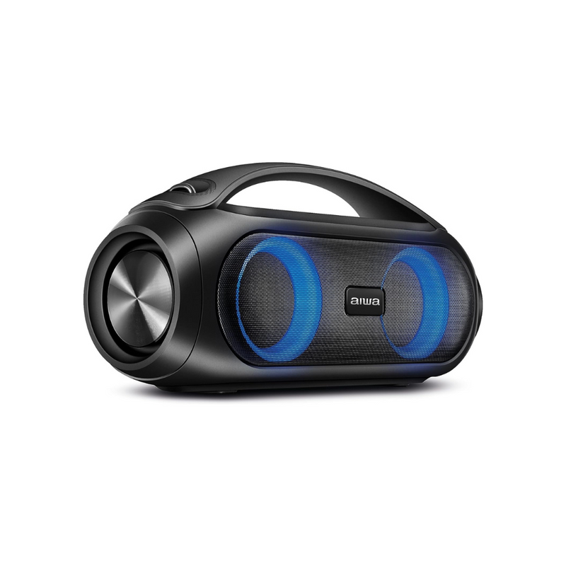 AIWA Boombox - Caixa de Som RGB 50W Bluetooth - Á prova d'água (Queima de Estoque)